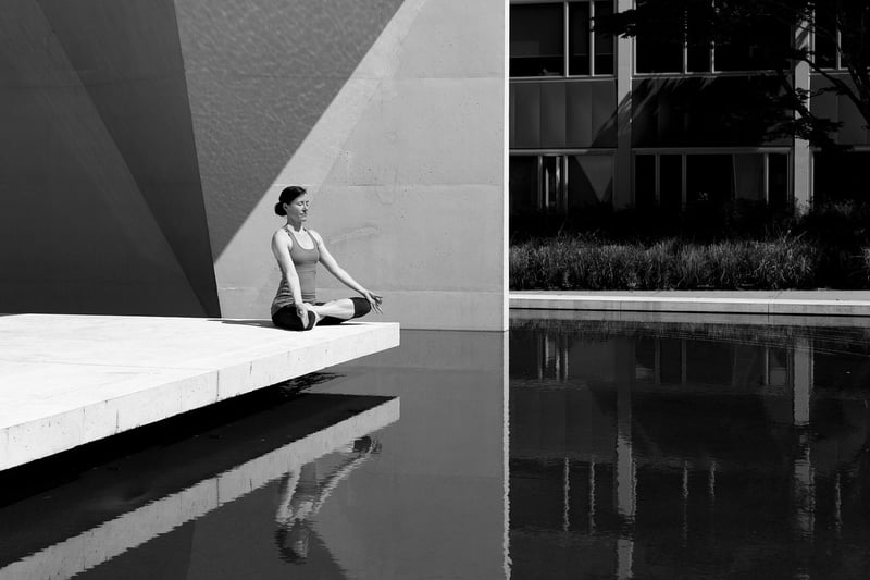 Woman practicing yoga